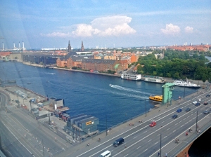 28-7 1 Copenaghen, vista dall'albergo