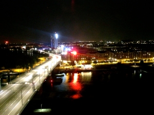28-7 7 Copenaghen, notturna dall'albergo